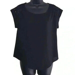 Paper Crane Black Blouse Size S—C1